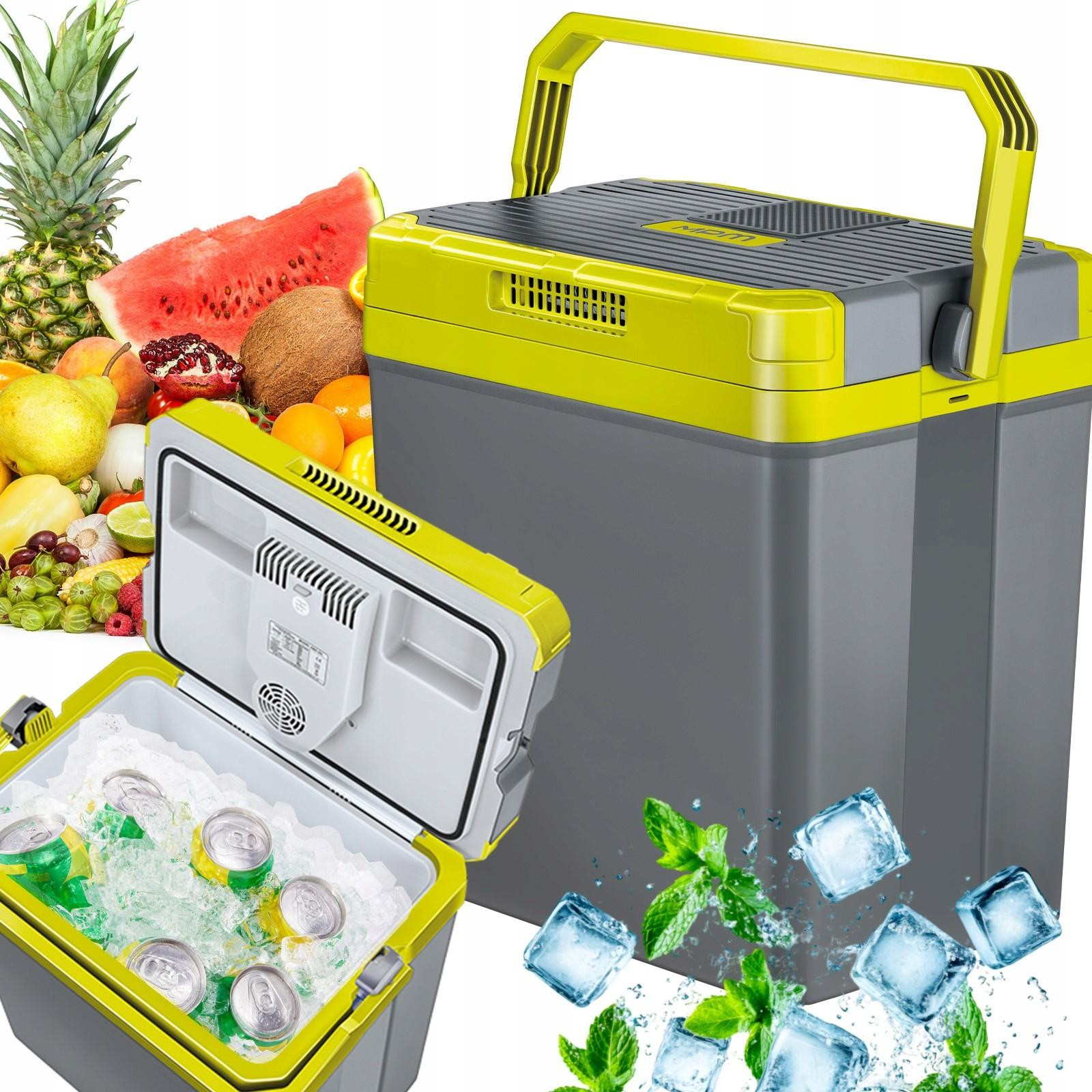 MPM Elektrische Koelbox, 24 liter, grijs