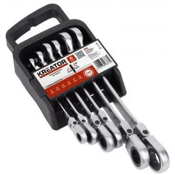 Kreator, Schraubenschlüssel, Schraubenschlüsselsatz 8-19mm flexibel Maul-Ratschenschlüssel - 6 St. (19 mm, 8 mm)