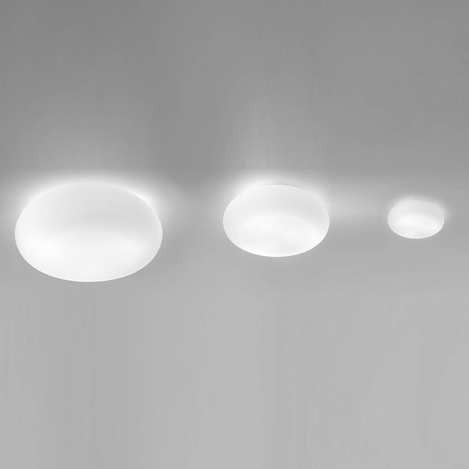 Artemide Design Wandlampe Itka, dimmbar, weiß / opal, für Wohn- / Esszimmer, Glas, Modern, Wandleuchte, Wandlampe Innen