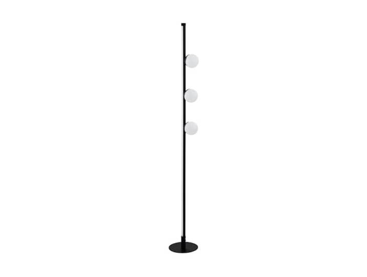 Eglo LED Lampadaire Phianeros\, lampadaire 4 flammes\, lampadaire en acier et plastique\, lampe salon\, lampe bureau en noir et blanc\, lampe avec interrupteur à pied