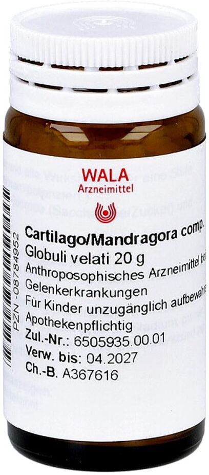 Wala Cartilago/mandragora compositus Globuli
