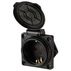 Sygonix SY-6746374 Schutzkontakt-Steckdose IP44 Schwarz
