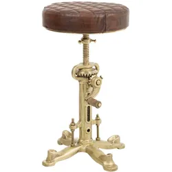 HOCKER aus Metall, braun, 38x56cm