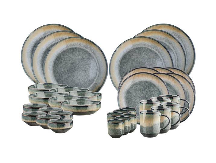 Björn Genesis Full Service Geschirr Set 36 tlg. Khaki