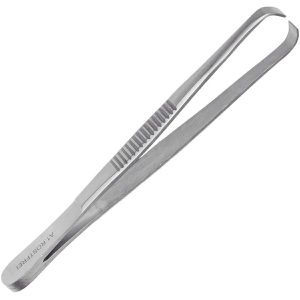 May Zeckenpinzette PI-1430, für Mensch und Tier, aus Edelstahl, Länge 9,5 cm