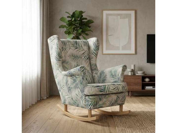 Family Meble Schaukelsessel Ari Flowers – skandinavischer Sessel – Variante M 122