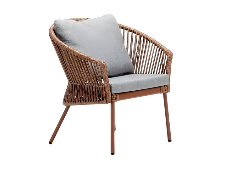 JVmoebel Sessel Luxus Sessel Braun für Terrasse, elegantes Design und Komfort (Sessel), Made in Europa