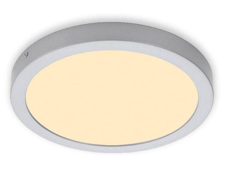 Plafonnier LED BRILONER LEUCHTEN FIRE DRIP\, 21 W\, 2000 lm\, IP44\, chrome mat\, métal-plastique\, Ø 30 cm