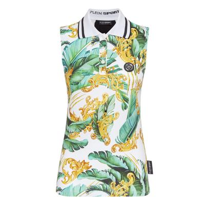 T-Shirt PLEIN SPORT "Rundhals-T-Shirt", Damen, Gr. XS, bunt (21, multicolor), Obermaterial: 100% Baumwolle, Shirts T-Shirt