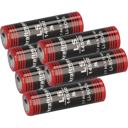 6x Kraftmax Lithium 3,6V Batterie LS14500 ER14505 AA - Zelle