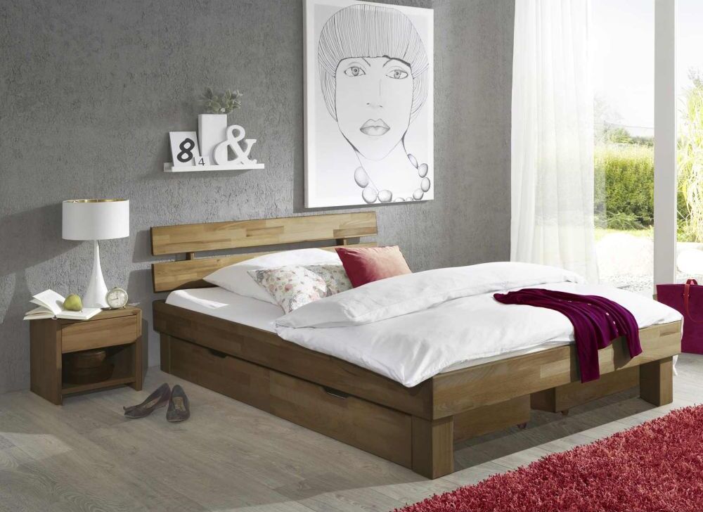 Futonbett Futonliege Jenny 90x200 Eiche geölt NEU/OVP
