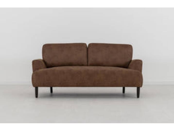 Zweisitzer-Sofa Model 05, Kastanienbraun