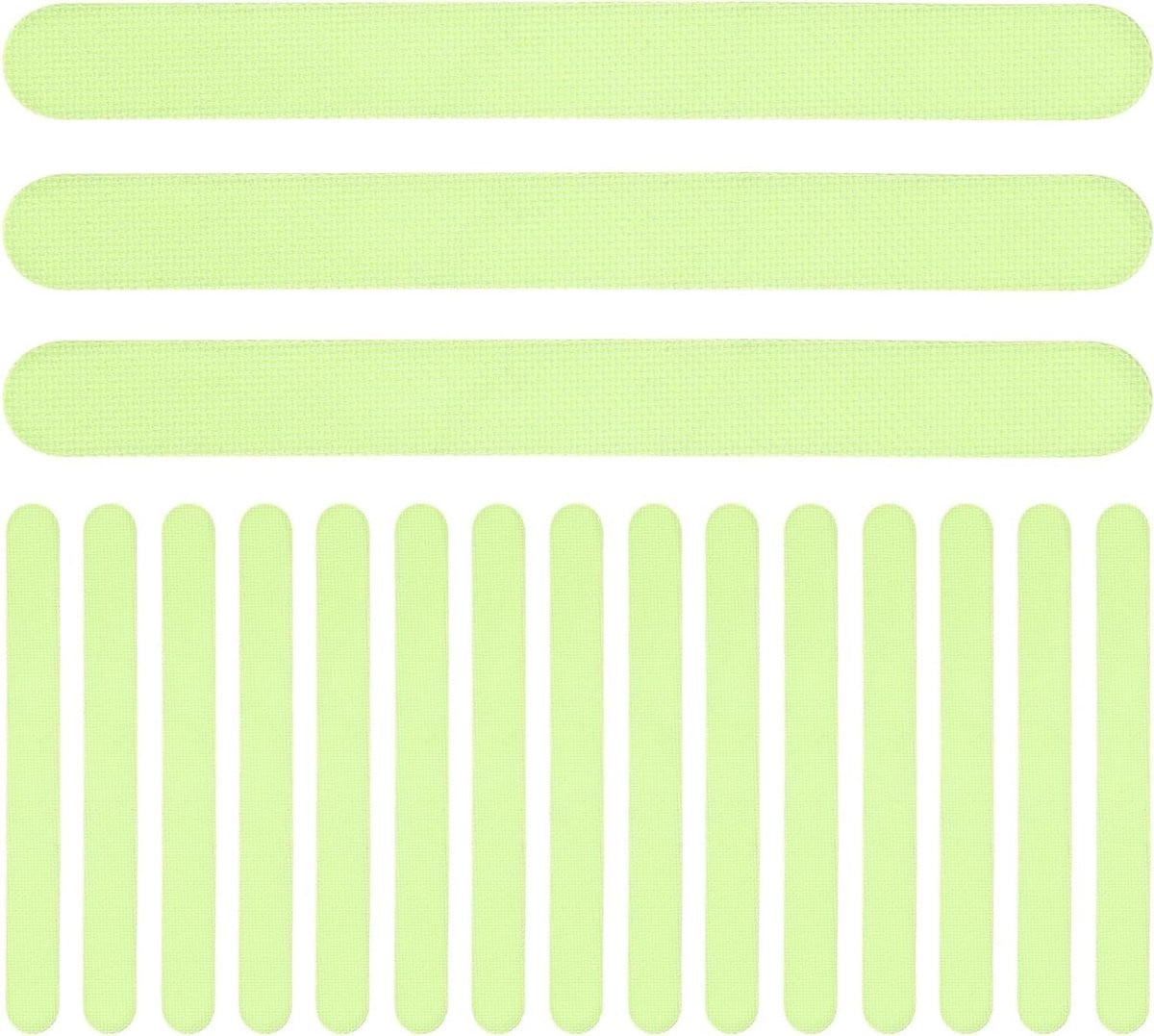 Antislip Strips Traptreden Stickers Groen - 24 Stuks - Reflecterend en Lichtgevend