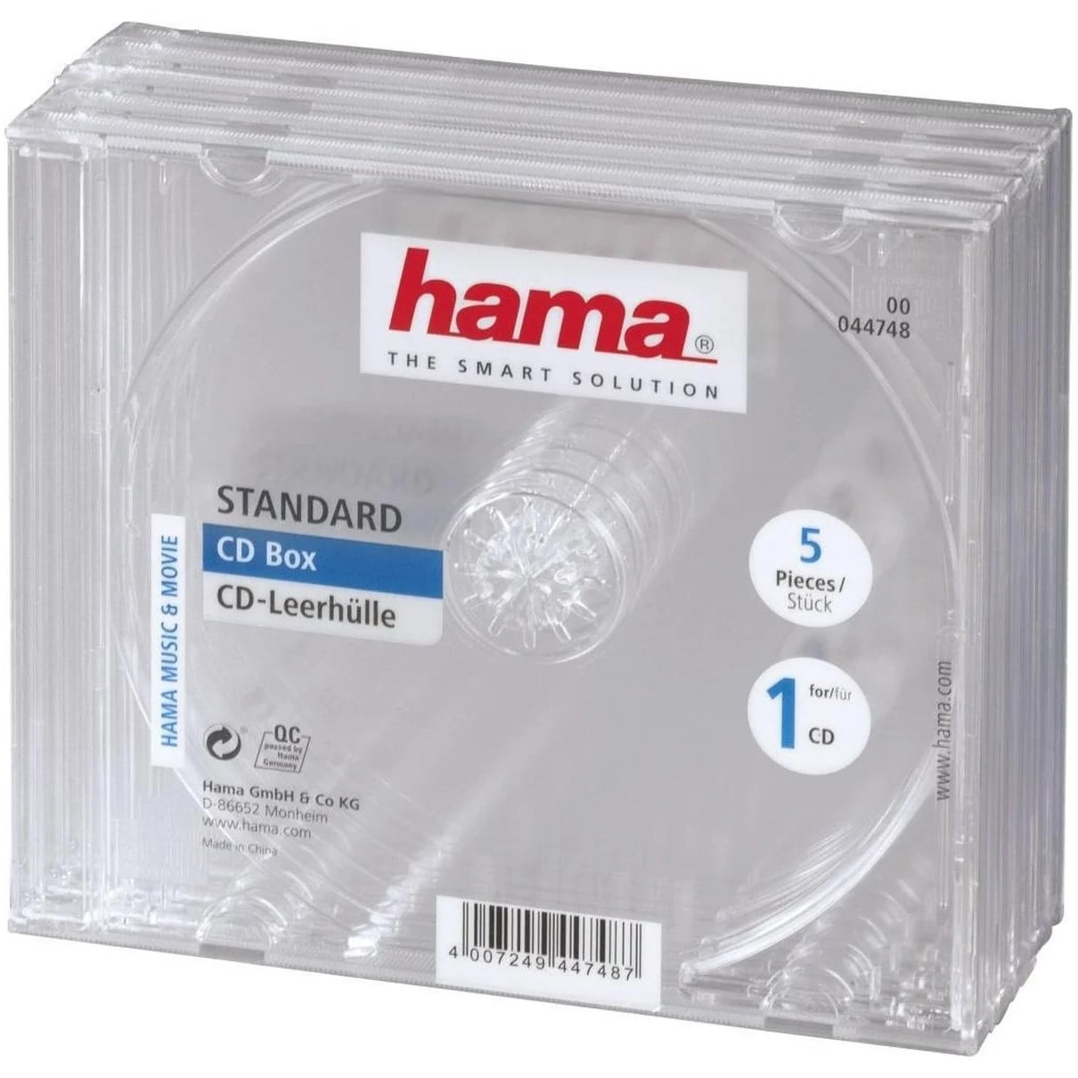 Hama CD-hoesjes 5-pack Transparant