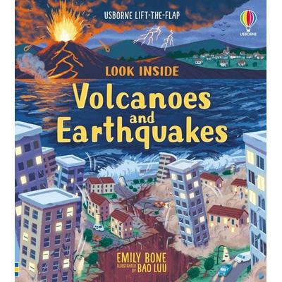 Look Inside Volcanoes and Earthquakes, Gebundene Ausgabe von Emily Bone,Laura Cowan, Usborne, 978-1-4749-8631-1