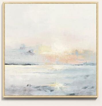"Pastel Sunset Framed Canvas - 31"" x 31"" - Ballard Designs"