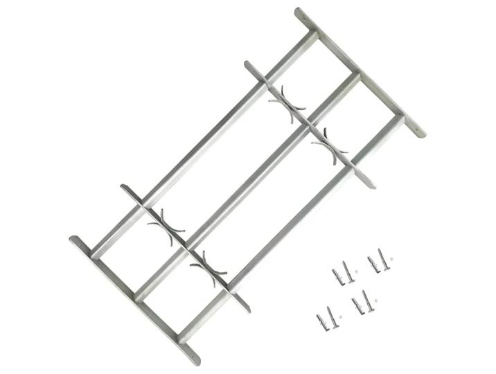 vidaXL Fenstergitter Verstellbar mit 3 Querstäben 700-1050 mm