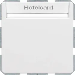 Berker Relais-Schalter Hotelcard polarweiß samt 16406099