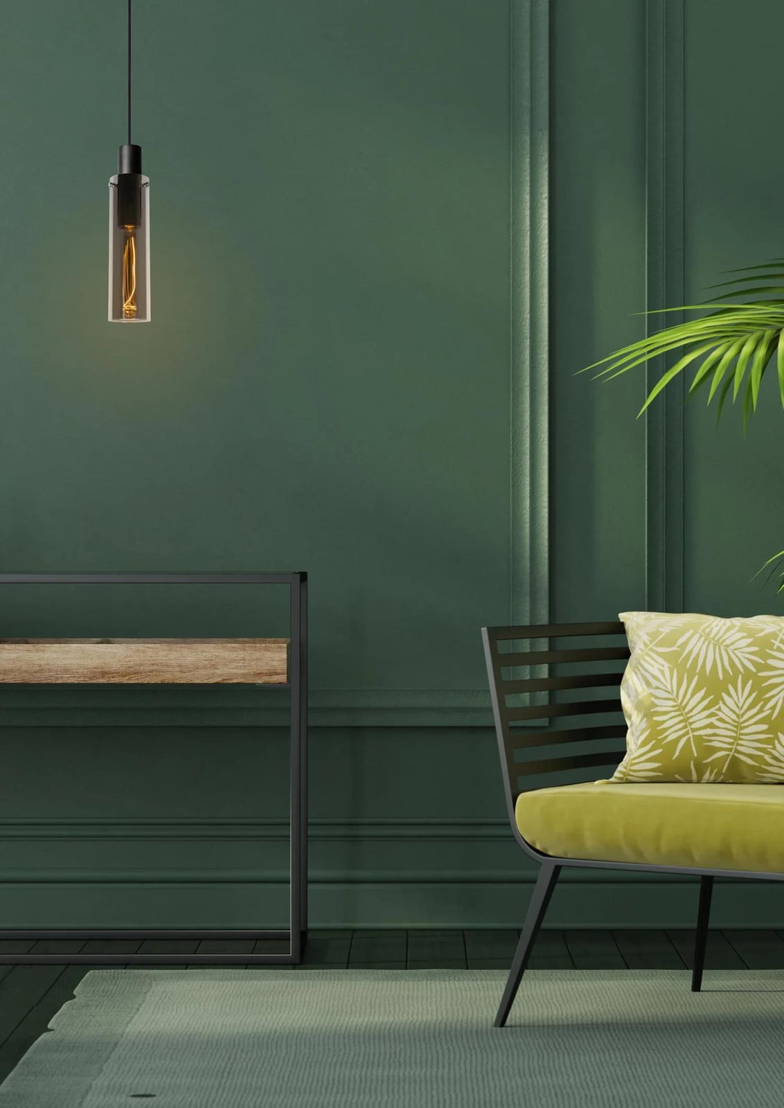 Lucide Orlando Hanglamp Modern - Zwart - Glas - Dimbaar en Hoogteverstelbaar