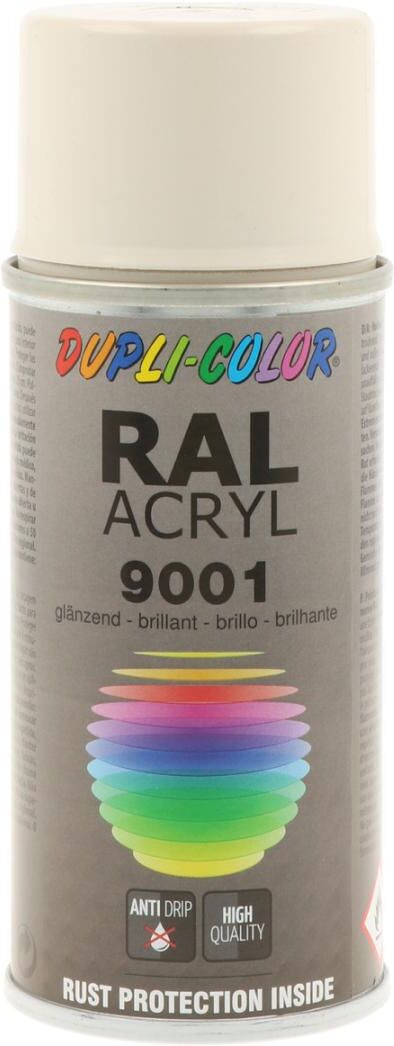 european aerosols DUPLI-COLOR RAL 9001 cremeweiß glanz, 150 ml