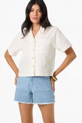 O'Neill s O'riginals Channing Palma Shirt in Tofu, Size Small
