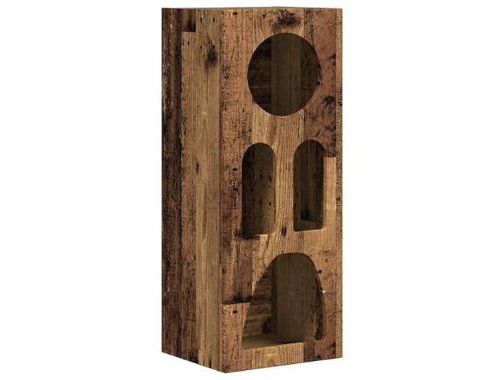 HKTMGDNG Sideboard Altholz-Optik 40x35x100,5 cm Holzwerkstoff Kompakter Standschrank mit offenen Fächern für Esszimmer und Flur, pflegeleichte Oberfläche im Vintage-Design.