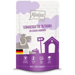 MjAMjAM - Quetschie Mahlzeit 125g MjAMjAM Hund Sparpaket 24x125g Truthahn mit Möhren