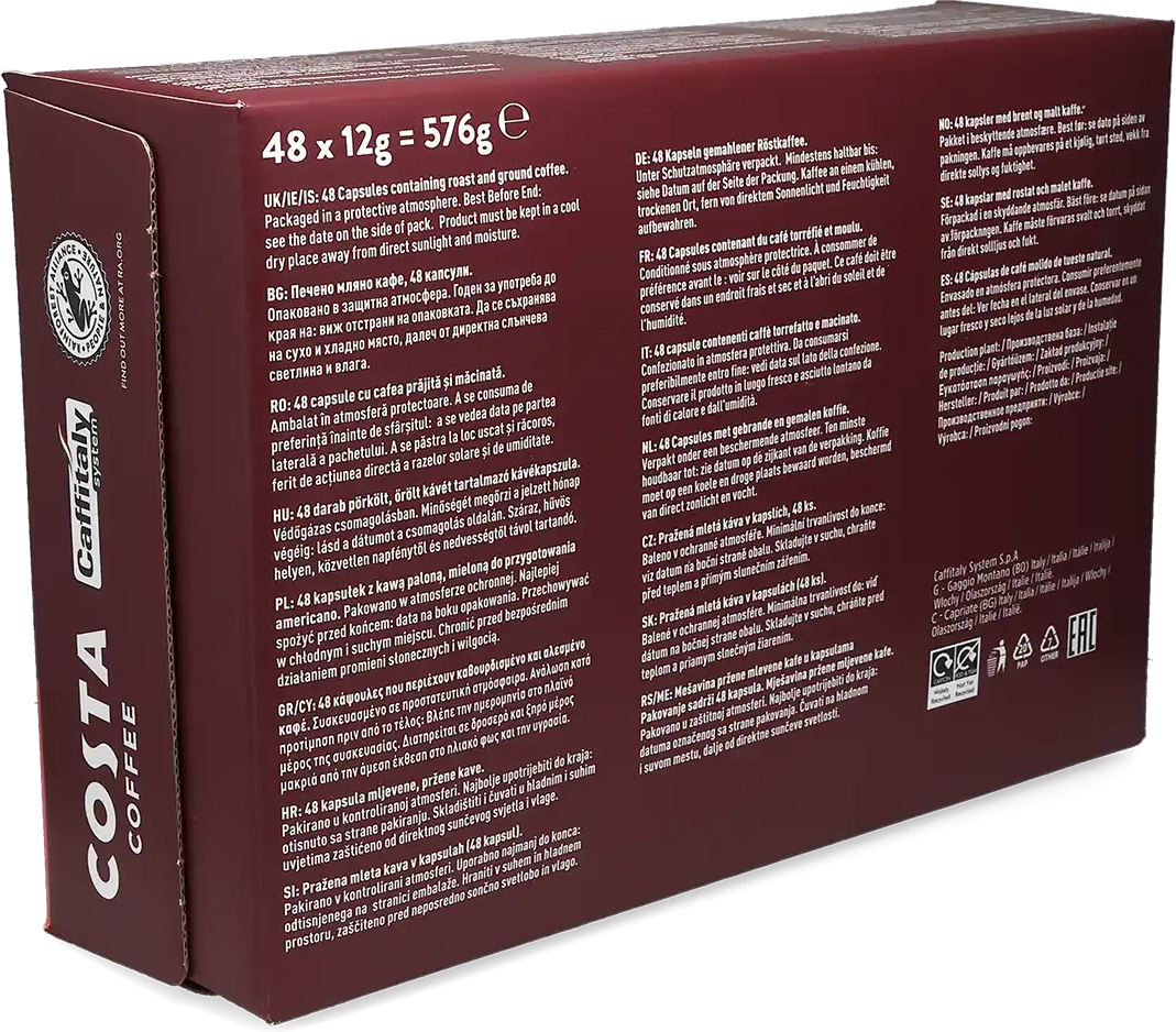 Costa   Caffè Crema Blend - 48 cups voor Costa Podio