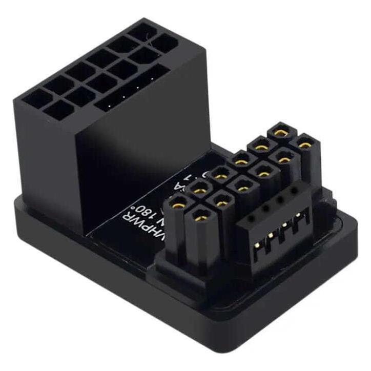 Phobya ZK 12VHPWR Adapter 180 Grad 16Pin to 16Pin - White Left (12vhpwr16p16p-wl)