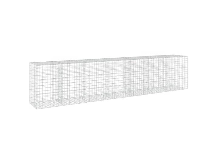 vidaXL Gabione mit 3,5 mm Draht und 10x10 cm Maschen 700x100x150 cm
