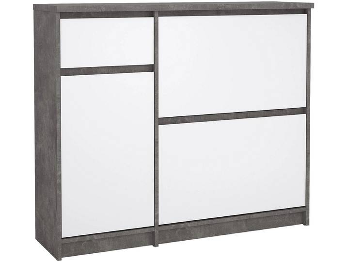 Schuhmöbel NAIA 14 Paar Schuhe 1 Tür 2 Klappen beton