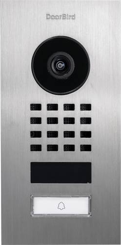 DoorBird D1101V Unterputz IP-Video-Türsprechanlage WLAN, LAN Außeneinheit Edelstahl V2A (gebürstet)