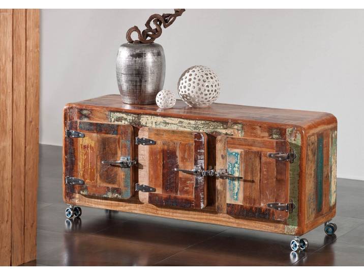 Sideboard Altholz 126x40x56 mehrfarbig lackiert FREEZY #04