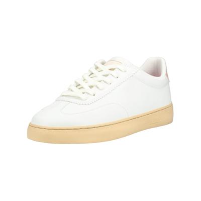Sneaker SCOTCH & SODA "Scotch & Soda Sneaker Lederimitat", Damen, Gr. 38, weiß (weiß, rosa), Lederimitat, Schuhe Sneaker