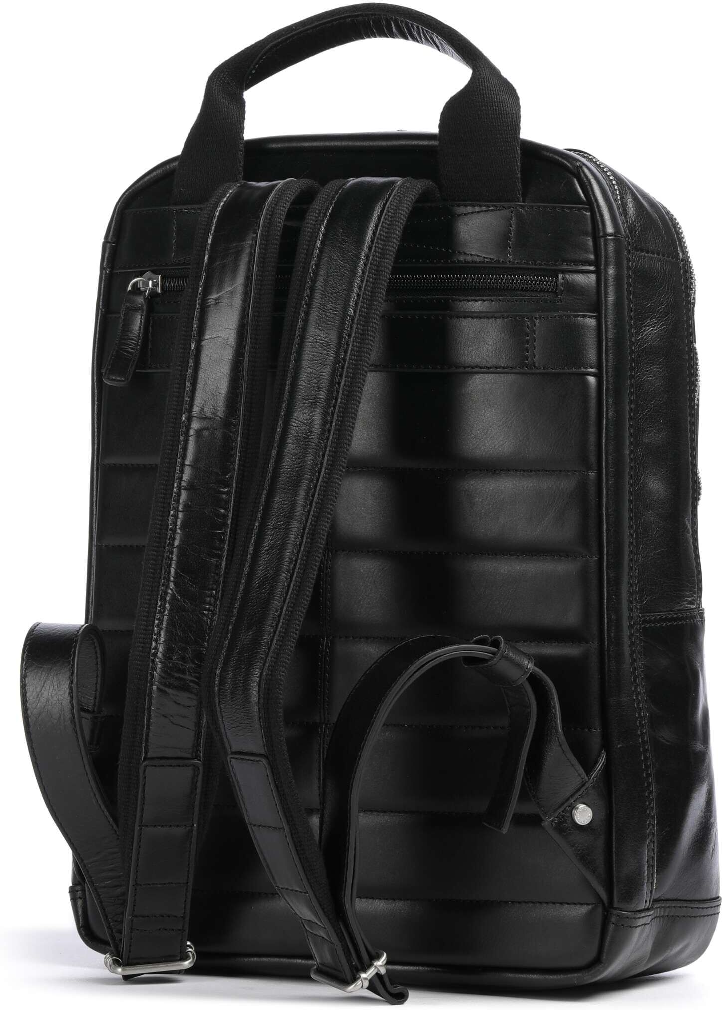 Picard Buddy Rucksack aus Leder, schwarz