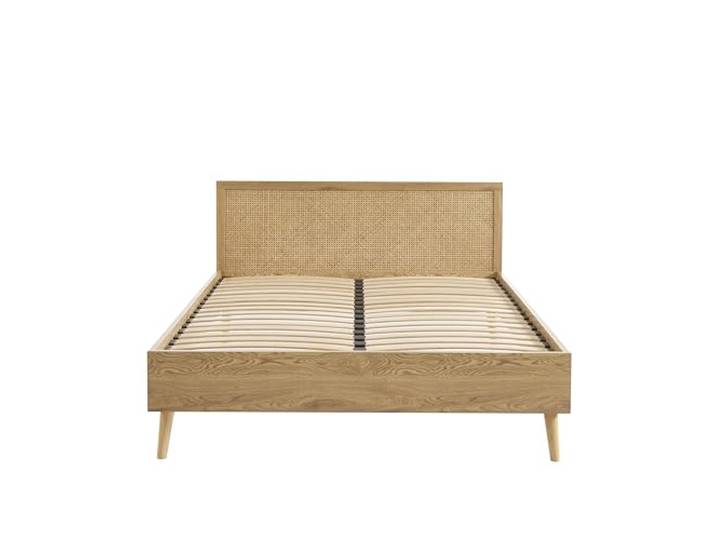 BAÏTA Doppelbett, INES, Rattan, 140 x 190 cm, Lattenrost inkl