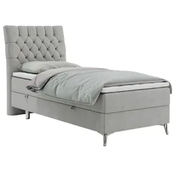 BOXBETT MILEN 90/200 Hellgrau Struktur - H4 - Links Seite