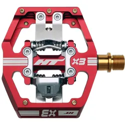 Pedale HT-X3 CNC Titanium / 413 (Paar) g / rot