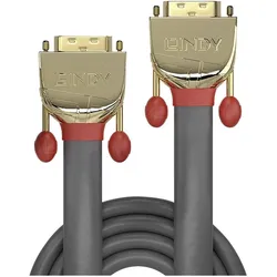 Lindy Dvi — Dvi (15 m), Videokabel, Gold