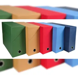 Exacompta 89420E 5x Transferbox Rücken 120mm gerilltes Papier - Farben sortiert