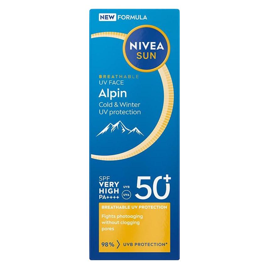 NIVEA Sun Alpin ochronny krem nawilżający do twarzy z filtrem SPF50+ 40ml (SPF 50+, 40 ml) (68673291)