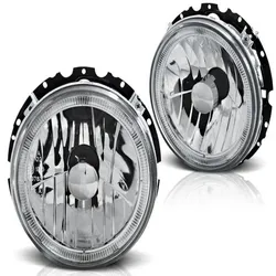 Scheinwerfer Angel Eyes passend für VW Golf 1 Bj. 74-93 Chrom