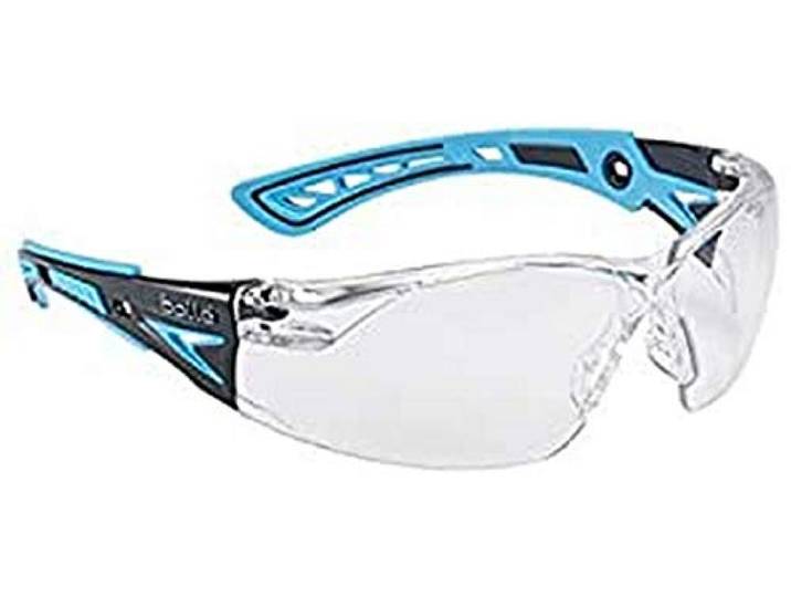 Bollé Safety RUSHPPSIB, Serie RUSH+, One Size veiligheidsbril - blauw/zwart