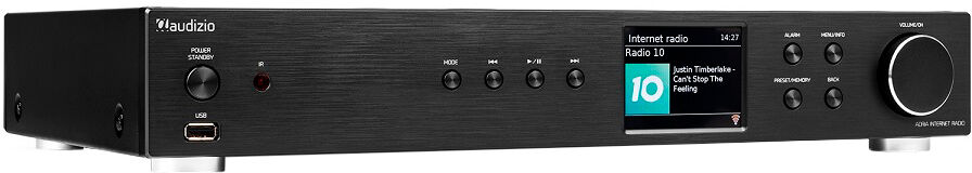 Rádio Wi-Fi Internet c/ DAB+/Bluetooh Adria (Preto) - AUDIZIO