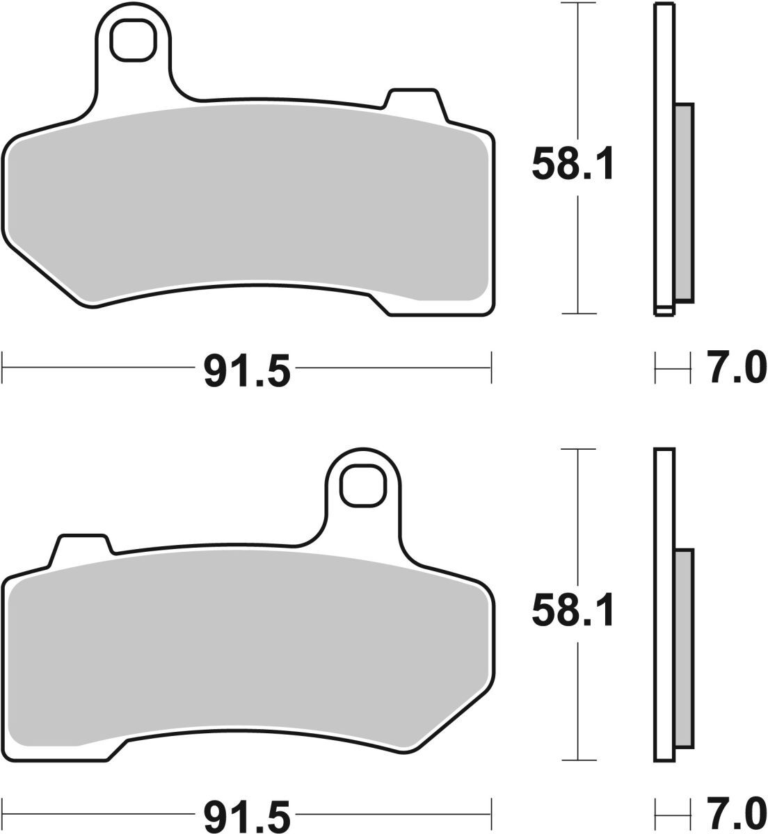 Bremsbelag BREMBO 07HD17SP