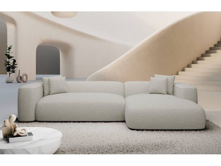 Couch Alcudia L-Form in Stoff