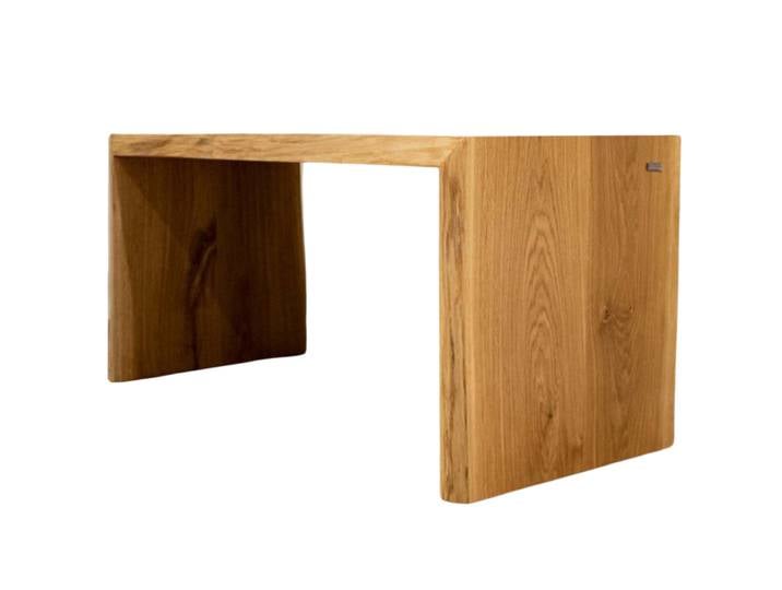 Massivholzbank 140 x 45 cm Eiche geölt mit Baumkante