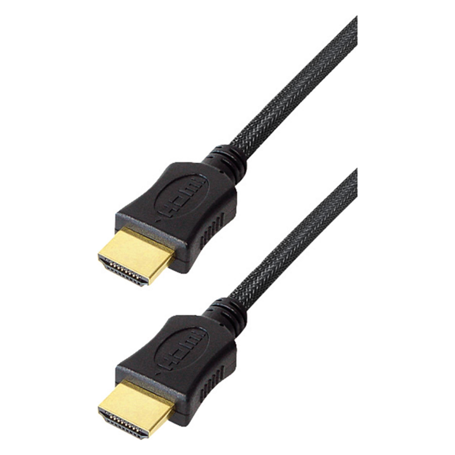 Transmedia Anschluss-/Verbindungskabel, a) von 1x HDMI-Stecker, b) auf 1x HDMI-Stecker, 3 Meter, vergoldete Kon (3 m) (C 210-3 ZIN)