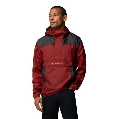Funktionsjacke COLUMBIA "Challenger II Windbreaker", Herren, Gr. M (48), rot (rot oxide, shark), Obermaterial: 100% Polyester, Jacken Funktionsjacke