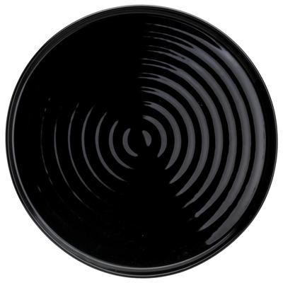 Avet 3er-Set Teller 25 cm, schwarzes Porzellan, Etsilo-B-025